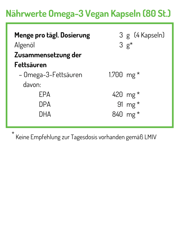 Norsan Omega-3 vegan Kapseln 80 St bei APONEO kaufen