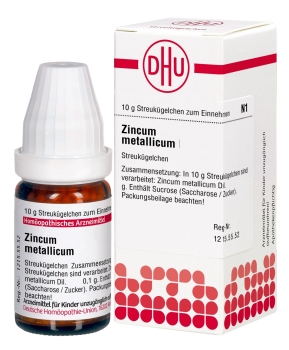 DHU - Zincum metallicum Globuli - 10g