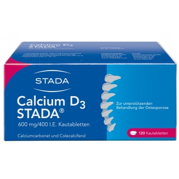 Calcium D3 STADA® 600 mg/400 I.E. - 120 Kautabletten