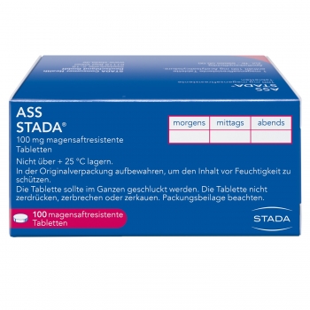 ASS STADA - 100 mg magensaftresistente Tabletten