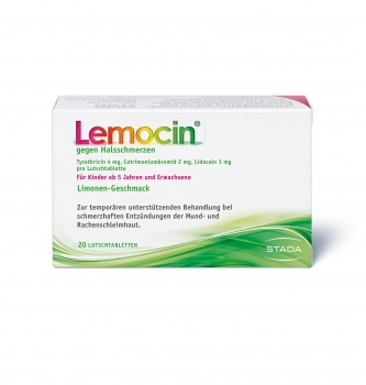 Lemocin gegen Halsschmerzen - Lutschtabletten