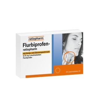 Flurbiprofen-ratiopharm mit Honig- und Zitronengeschmack 8,75 mg - 24 Lutschtabletten