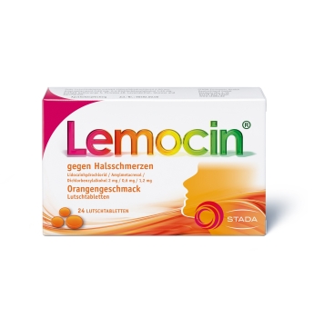 Lemocin gegen Halsschmerzen - Orange - Lutschtabletten