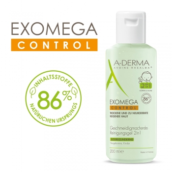 A - Derma Exomega Control Reinigungsgel 2 in 1 - 200ml
