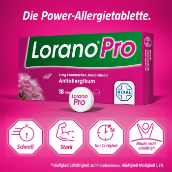 Lorano Pro 5mg - 100 Filmtabletten