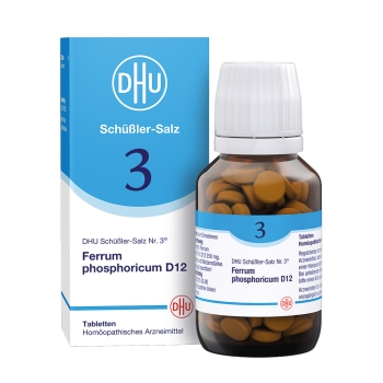 DHU - Schüssler Salz Nr. 3 - Ferrum phosphoricum D12 - Tablette