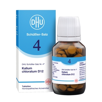 DHU - Schüssler Salz Nr. 4 - Kalium chloratum D12 - Tablette