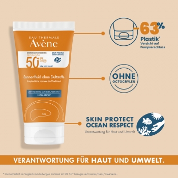 Avene - Sonnenfluid SPF 50+ ohne Duftstoffe - 50ml
