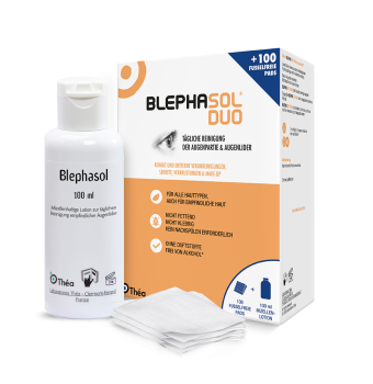 BlephaSol Duo + 100 Pads - 100ml