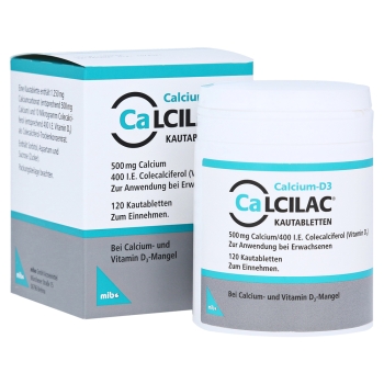 Calcilac Kautabletten 500 mg/400 I.E. - 120St.