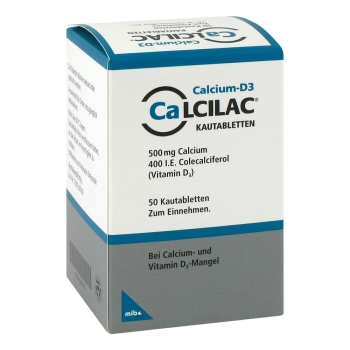 Calcilac Kautabletten 500 mg/400 I.E. - 50St.