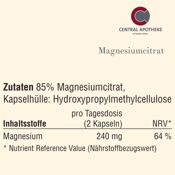 Central - Magnesiumcitrat Kapseln
