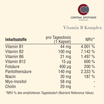 Central - Vitamin B Komplex Kapseln - 60St.