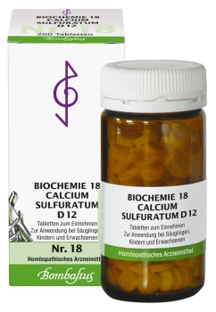 Bombastus - Schüssler Salz Nr. 18 - Calcium sulfuratum D12 - 200 Tabletten