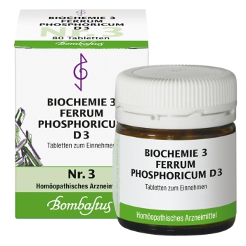 Bombastus - Schüssler Salz Nr. 3 - Ferrum phosphoricum D3 - 80 Tabletten