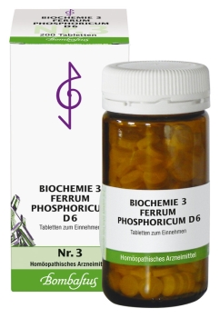 Bombastus - Schüssler Salz Nr. 3 - Ferrum phosphoricum D6 Tabletten