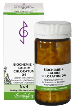 Bombastus - Schüssler Salz Nr. 4 - Kalium chloratum D6 - Tabletten