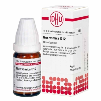 DHU Nux vomica D12 Globuli 10g