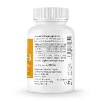 ZeinPharma - Omega 3 Gold Kapseln - Cardio Edition - 30 Kapseln