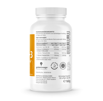 ZeinPharma - Omega 3 Gold Kapseln - Brain Edition - 120 Kapseln
