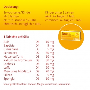 Hevert - Sinusitis Hevert SL - Tabletten