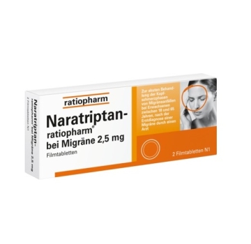 Naratriptan Ratiopharm bei Migräne - 2St.