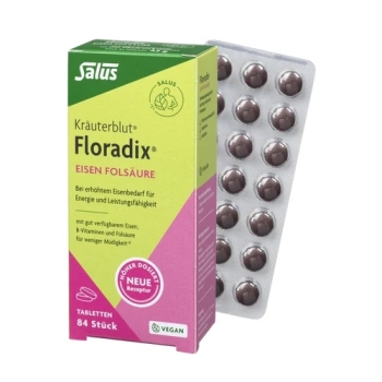 Kräuterblut - Floradix® Eisen Folsäure Tabletten - 84 St.