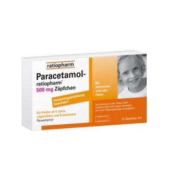Paracetamol Ratiopharm 500mg Zäpfchen - 10St.