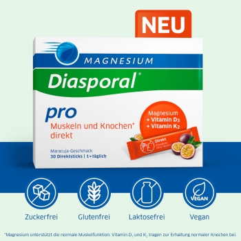 Magnesium Diasporal Pro Depot Muskeln und Knochen - 30 Direktsticks