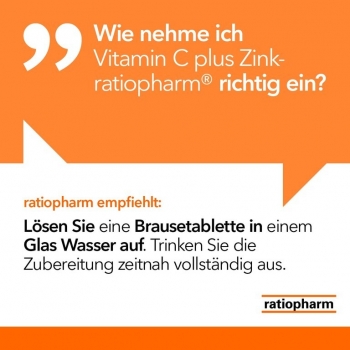 Vitamin C plus Zink-ratiopharm® Brausetabletten