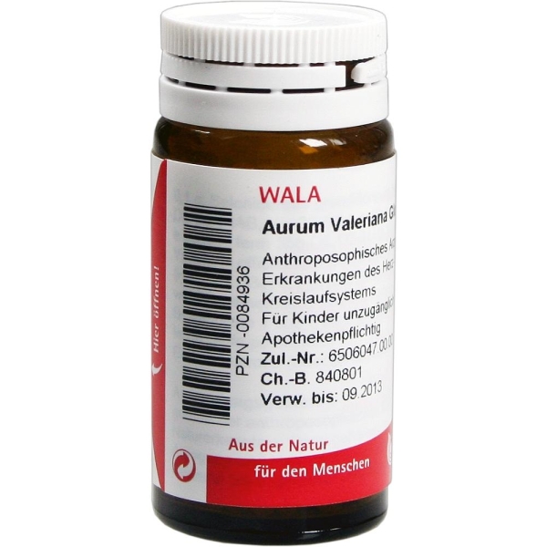 Wala - Aurum Valeriana Globuli velati - 20g