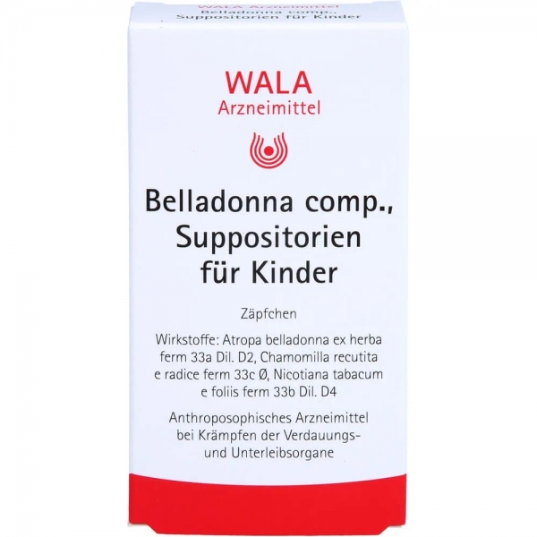 Wala - Belladonna comp. - Suppositorien für Kinder - 10x2g Zäpfchen