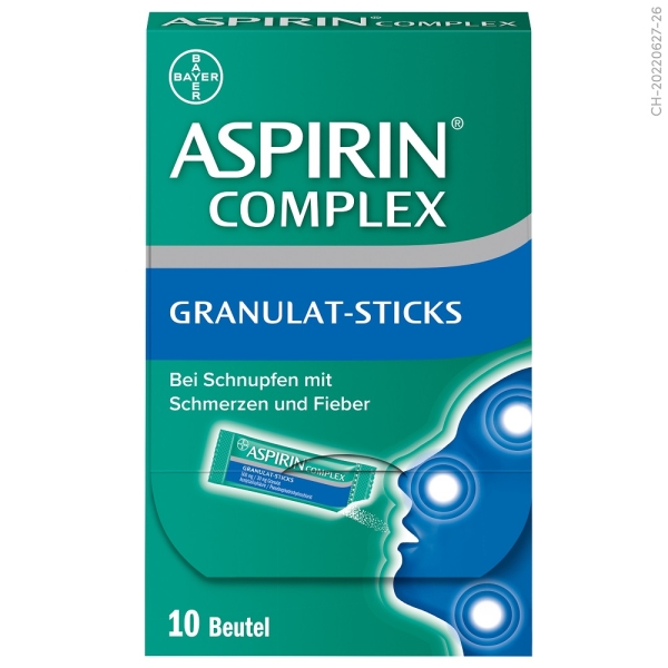 Aspirin Complex Granulat Sticks - 10 Stück