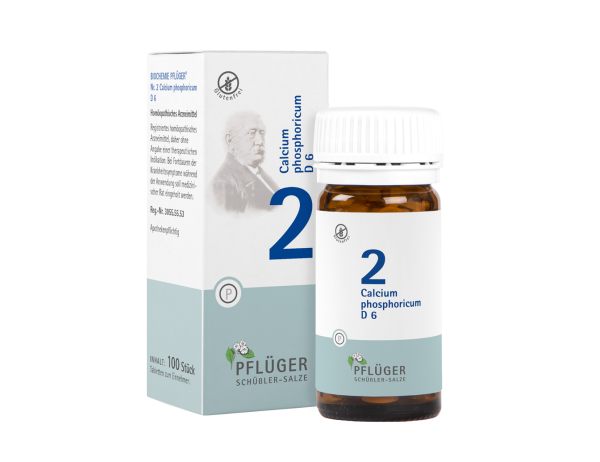 Pflüger - Schüssler Salz Nr. 2 - Calcium phosphoricum D6 - Tabletten