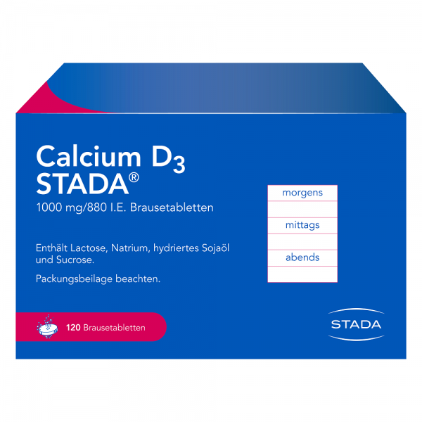Calcium D3 STADA® 1000 mg/880 I.E. - 120 Brausetabletten
