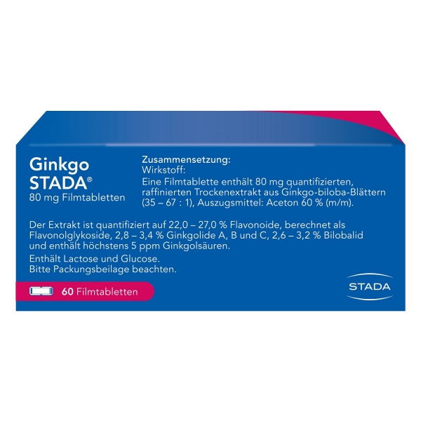 Ginkgo STADA - 80 mg Filmtabletten