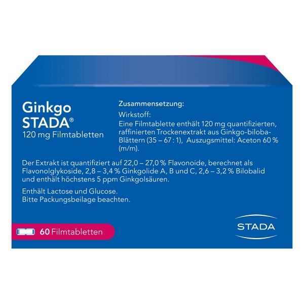 Ginkgo STADA - 120 mg Filmtabletten