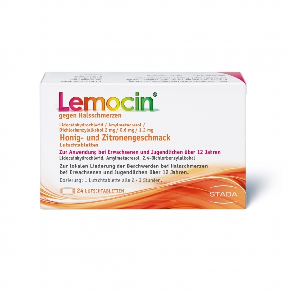 Lemocin gegen Halsschmerzen - Honig-Zitrone - Lutschtabletten