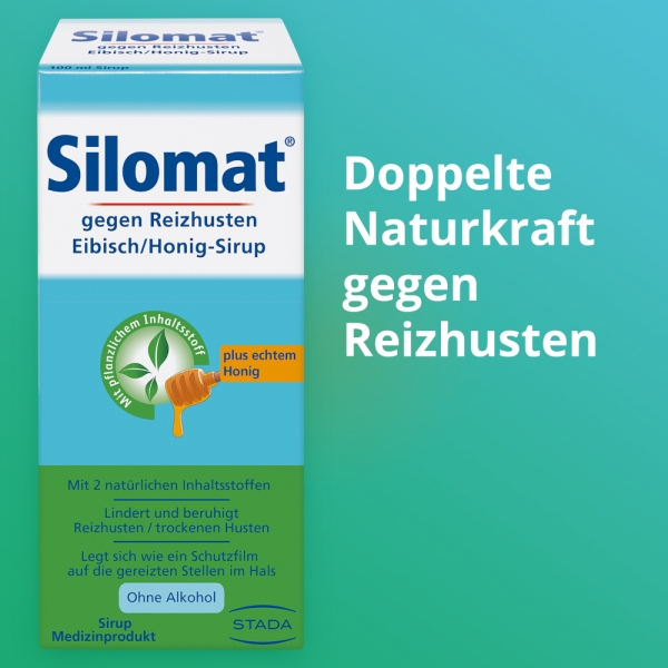 Silomat gegen Reizhusten Eibisch/Honig Sirup - 100ml