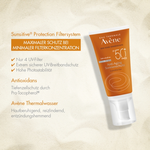Avene - Sunsitive Anti-Aging-Sonnenschutz SPF 50+ 50ml