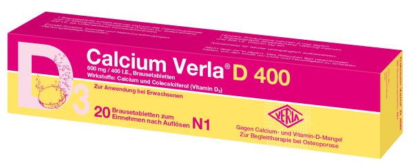 Verla - Calcium Verla® D 400 - 20 Brausetabletten