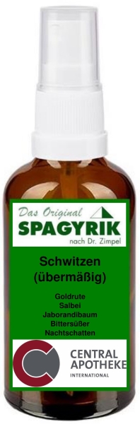 Spagyrik - Schwitzen (übermäßig) Spray 50ml