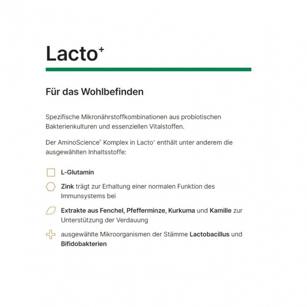 NHCO - Lacto Plus - Aminoscience - 2x28 Kapseln