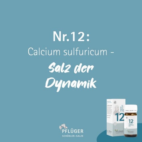 Pflüger - Schüssler Salz Nr. 12 - Calcium sulfuricum D6 - Globuli 15g