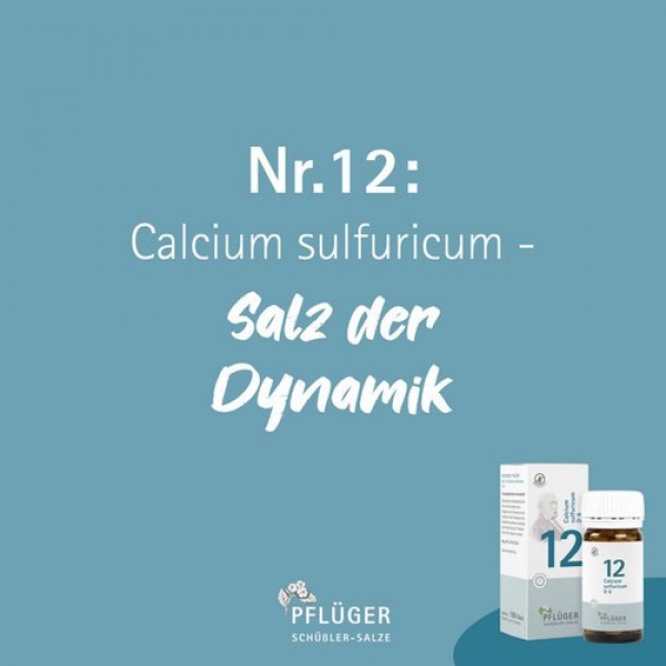 Pflüger - Schüssler Salz Nr. 12 - Calcium sulfuricum D4 - Creme 75g