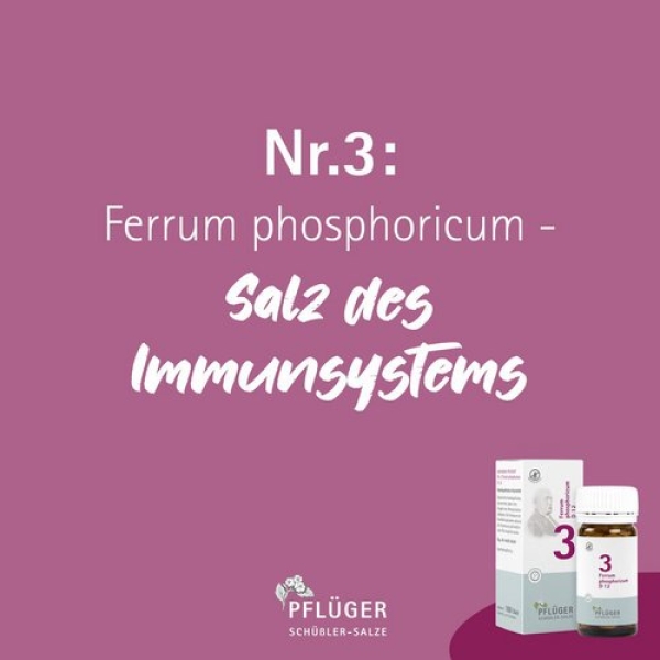 Pflüger - Schüssler Salz Nr. 3 - Ferrum phosphoricum D12 - Globuli 15g