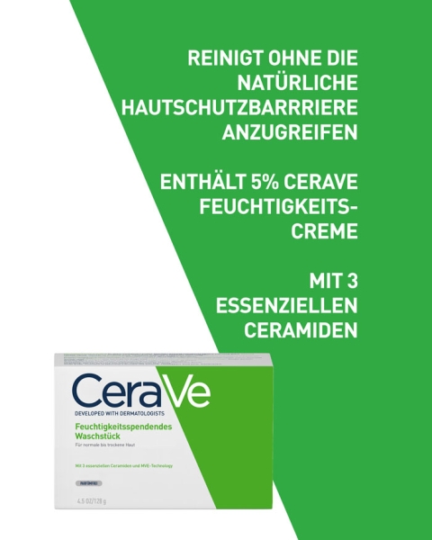 CeraVe - Feuchtigkeitsspendendes Waschstück - 128g