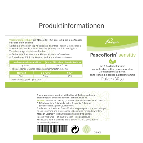 Pascoe - Pascoflorin Sensitiv 80g